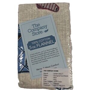 The Company Store Show Dogs Flannel King Pillowcases Dachshund Pattern Set/2 NEW